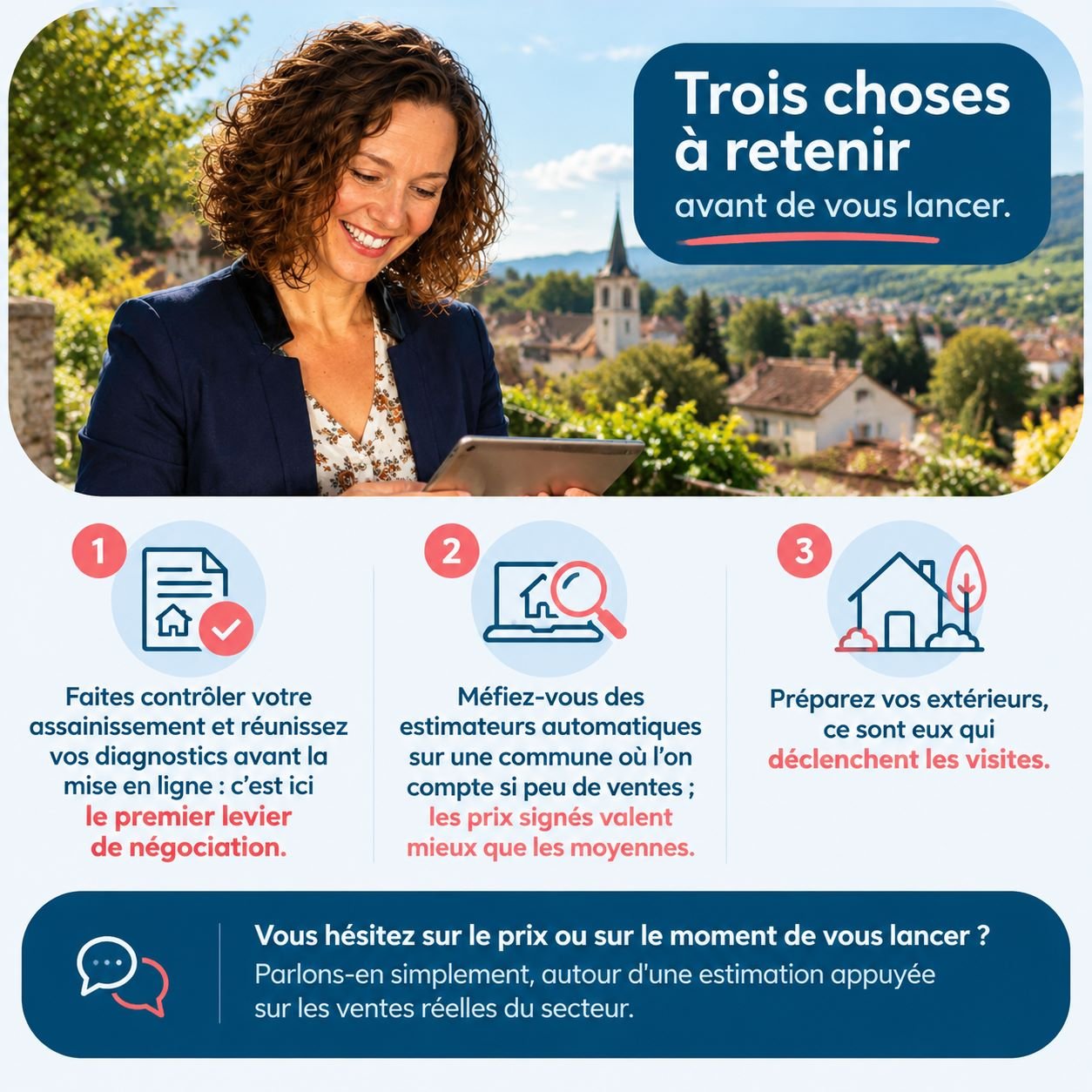 Infographie : les étapes pour vendre sa maison à Saint-Victor-de-Cessieu